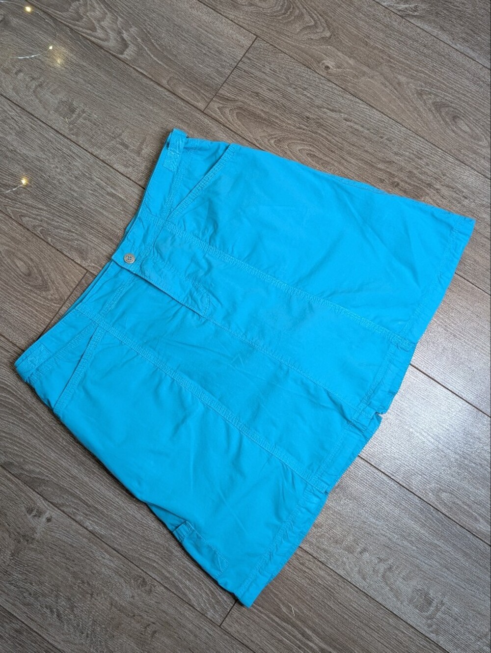 fresh produce Turquoise Skort With Pockets And Adjustable Sides